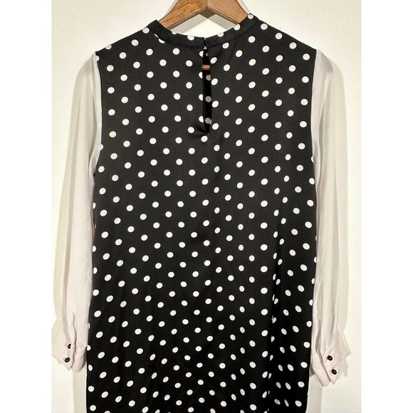 Zara basic polka dot dress sz medium - Picture 8 of 9